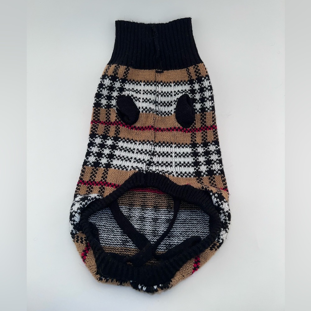 Penn-Plax Plaid Dog Sweater Size Medium - Picture 2 of 3